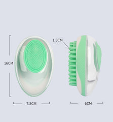 Pamper Your Pet with 2-in-1 Silicone Bath Brush for Grooming