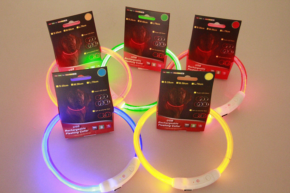 Flashing LED Pet Collar for Night Safety and Visibility