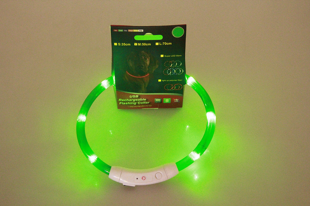 Flashing LED Pet Collar for Night Safety and Visibility