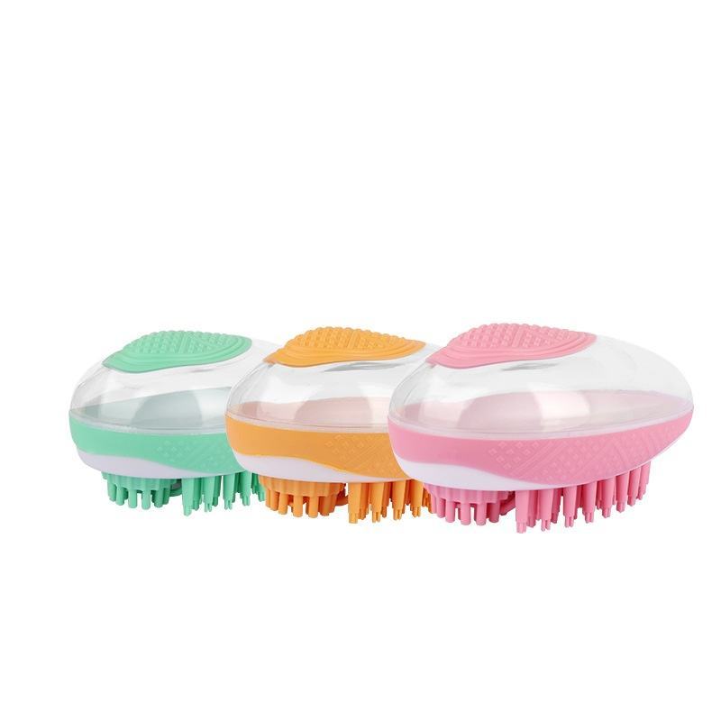 Pamper Your Pet with 2-in-1 Silicone Bath Brush for Grooming